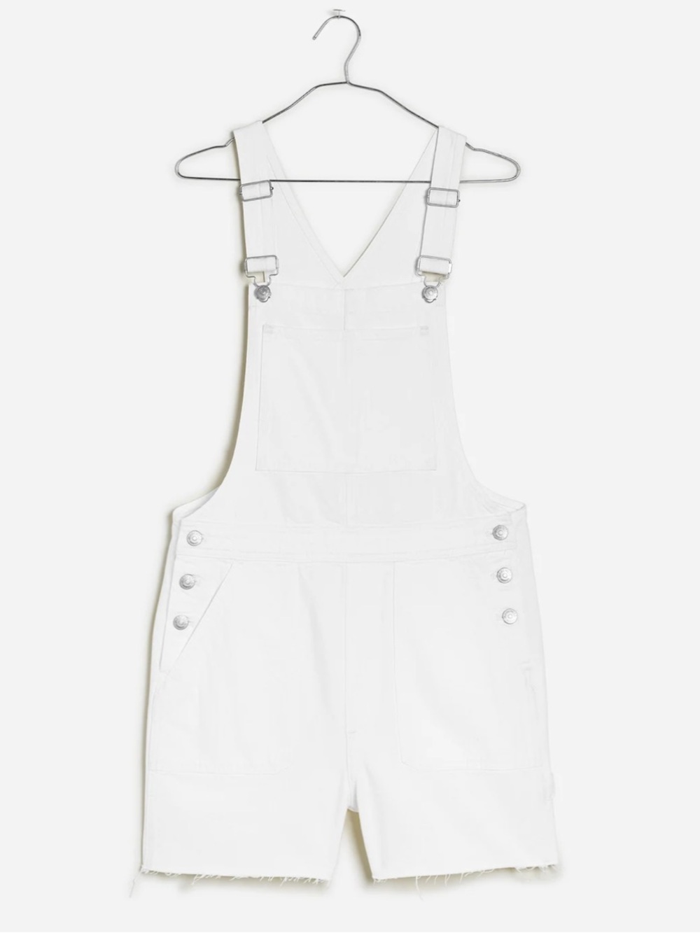 MOVING SALE | New Madewell Denim Oversized Carpenter White Shortalls, Size XXL